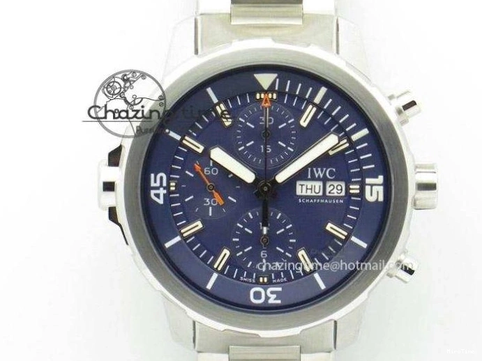 MIROTIME 0320 Pilot Chrono SS IW387808 CF3 ZF 1:1 Best Edition On Brown Leather Strap A Soft 7328